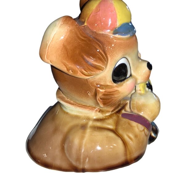 Ceramic Squirrel Chipmunk Cookie Jar TOP ONLY Vintage - Picture 7 of 9